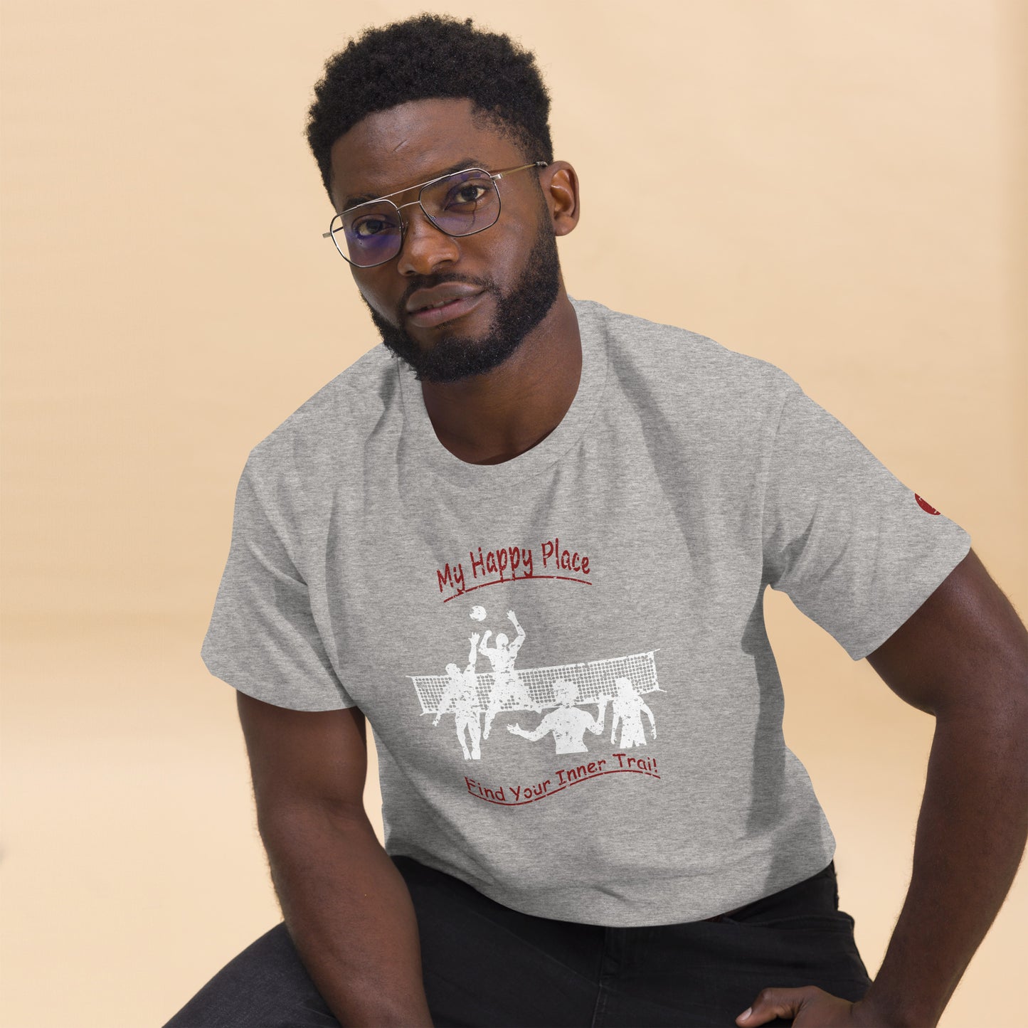 Unisex Tee - Volleyball - Distressed Look